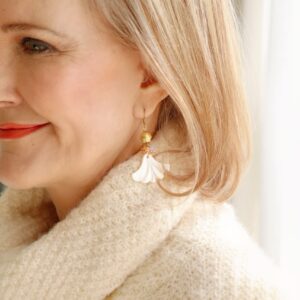 Scallop shell earrings