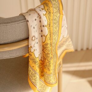 Silk scarf with a paisley design