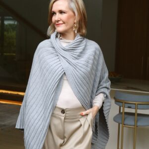 Samson Ribbed Knit Poncho