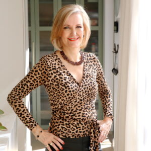 Lizzie animal print top
